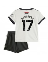 Manchester United Alejandro Garnacho #17 Alternativní dres pro děti 2024-25 Krátký Rukáv (+ trenýrky)